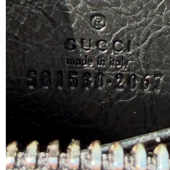 Gucci black leather zip around wallet new - Picture 8 of 8